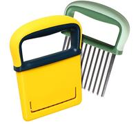 YGDZ Wavy Crinkle Cutter, Stainless Steel Wavy Knife Crinkle Cutting Tool Chopper Cutter for Veggies, Two Pack
