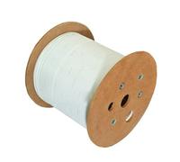 YGESZZAY 1000m Indoor GJXBH-2B6 Fiber Optic Cable - 4 Cores, Single Mode Jumper, G657A, Patch Cord for Internal Use(2Cores 2Steel-White)