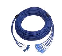 YGESZZAY Armored fiber optic cable, Outdoor fibra optica,blue Single Mode Patch Cord,LC UPC SC, 4/6/8 Cores, Ftth, 10m,20m,30m,40m, 50m(6-core 6LC-6LC 50m)