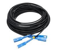 YGESZZAY Outdoor Armored Optical Fiber, SC-SC/FC/LC Single-mode 2 Cores,Steel Wire Armored Pigtail Cable Jump Patch Cord, 20m To 50m(FC-FC 40m)