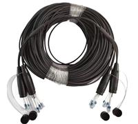 YGESZZAY TPU Armored Fiber Optic Cable - LC UPC & SC UPC Connectors, Single-mode, 2/4/6/8 Core, 300m/350m with Protective Cover(LC UPC 8-core 300m)