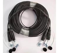 YGESZZAY TPU Armored Fiber Optic Cable - Single-mode, 2/4/6/8 Core with LC/SC UPC Connectors, 400m/450m Length, Protective Cover(LC UPC 2-core 400m)