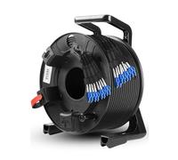 YGESZZAY Waterproof Singlemode Outdoor Patch Cord, TPU Armored Fiber, 8 Cores, LC SC FC, With PCD310 Cable Reel, 50m, 100m(LC-LC 50m)