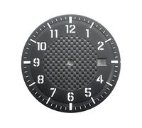 YGFBLSZ 34mm Luminous Pilot-Style dial, Suitable for Watches with NH35, NH35A, and NH36 Movements, Black.,Black