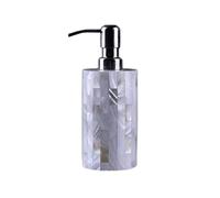 YGFBLSZ Creative Soap Dispense Cylindrical Pressed Soap Pump Stainless Steel Pump Lotion Dispense 300ml/10.1oz,White,White