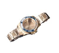 YGFBLSZ NH35/NH36 Movement case, Sapphire Crystal Glass, PVD Gold-Plated Strap, A5,A5