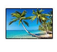 YGFBLSZ Outdoor Movie Screen 16:9 Old-Fashioned Projection Folding Soft Polyester Shadow Puppet Dance，Onecolor-150 inch