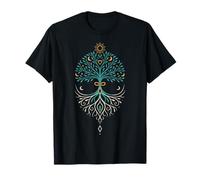 Yggdrasil for Couples Norse Love Symbol with Heart and Moon T-Shirt