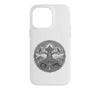 Yggdrasil Norse World Tree Sacred Mythology Line Art Case for iPhone 14 Pro Max