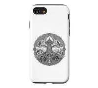 Yggdrasil Norse World Tree Sacred Mythology Line Art Case for iPhone SE (2020) / 7/8