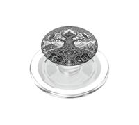 Yggdrasil Norse World Tree Sacred Mythology Line Art PopSockets PopGrip for MagSafe