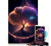 Yggdrasil The Tree of Life 1000 Piece Jigsaw Puzzles Memory Train Fun Smooth Burr Free Surface Entertaining Challenge for Spare Time (50x75cm)