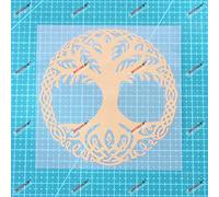 Yggdrasil Tree of Life Celtic Symbol Vinyl Decal Sticker - 12.7cm Gold - No Background for Car Boat Laptop Cup