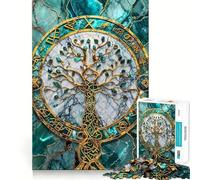 Yggdrasil Tree of Life Jigsaw Puzzles 1000 Mind Skill Play Premium Laser Cut Quality Quiet Time Mind Exercise at Home (38x52cm)