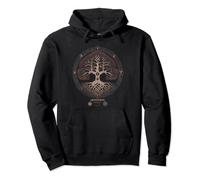 Yggdrasil Tree of Life, Viking Runes, Celtic, Norse Symbols Pullover Hoodie