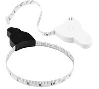 YGHSZ Automatic High-Precision Dual-Sided Fitness Measuring Tape, Tape Measure Body, Measuring Tape for body Measurements,Plastic, 150cm/59in (Black&White)