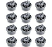 YGHSZ Dishwasher Basket Wheel Lower Basket Wheel Pack of 12 Replacement for Bosch Kenmore Siemem Neff Universal Dishwasher Cutlery Basket 165314