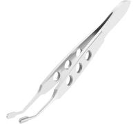 YGHSZ Meibomian Gland Expressor, Combination Stainless Steel Eyelid Massage Round Tip Squeeze The Eyelid to Unclog The Eyelid Clip for Issue Dry Eyes (Silver)