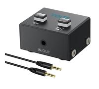 YGiTK 3.5mm Audio Switcher, 1 in 2 Out & 2 in 1 Out Bi-Directional Switcher, Mute function,Easy change 1x2 2x1 3.5mm Stereo Audio Switch Splitter 2 Ports Aux Selector for PC TV Phone Laptop Headphone