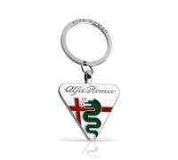 YGJJG Universal Car Metal Keychain Compatible With Alfa Romeo Giulia Stelvio 159 Brera 147 156 Giulietta