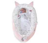 YGJT Baby Nest Pod for Baby 0-12months Newborn Lounger, Baby Bassinet Portable Baby Bed, Adjustable Newborn Nest Pod Breathable 100% Cotton Cover, Newborn Essentials