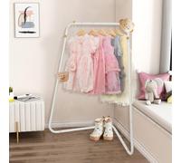 YGJT Kids Clothes Rail, Childrens Clothes Corner Rack, White