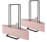 YGKATING 2 Pack Hanger Storage Stacker Stand, Organizer for Laundry Room Closet, Space Saving, Portable, Sturdy Hanger Organization Rack Holder, Keep Room Tidy