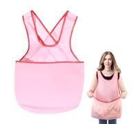 YGKYMVW Clothes Drying Apron, Portable Clothes Drying Apron Sleeveless Laundry Tabard, Waterproof Garden Smock Large Pocket Kitchen Dishwashing Tabard for Women Men Kitchen Clothes