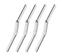 YGKYMVW Double Ended Brick Jointer, 4 Pcs Brick Jointer Tool 1/2 inch x 5/8 inch, Finger Trowel Pointing Tool Mortar Finishing Tool for Builders Bricklayers