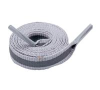 YGLEEULI 1 Pair Flat Reflective Runner Shoe Laces Safety Luminous Glowing Shoelaces Unisex for Sport Basketball Canvas Shoes Replacement Shoestrings(Grey)