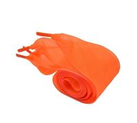 YGLEEULI 4cm Widened Shoelaces Transparent Chiffon Yarn Flat Silk Big Bow Wide Laces White Casual Shoes Replacement Shoestrings(Orange,80cm)