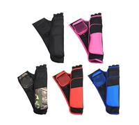 YGLEEULI archery quiver 3 Tube Arrow Quiver Waterproof Archery Bag Pouch Waist Hanging Carrying Bow and Accessory Left/Right Hand(Right Hand red)