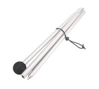 YGLEEULI awning poles 1Pc 5 Section 1.6/2M Aluminum Alloy Adjustable Shelter Awning Support Pole Foldable Beach Canopy Tent Tarp for Backpacking Hiking Awning(1.6M pointed tip)