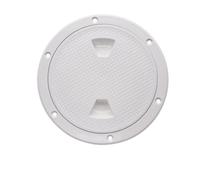 YGLEEULI deck inspection hatch cover Boat Inspection Hatch Cover Plate | Round Deck Plate Marine Access Cut Out ABS Plastic Boat Deck Hatch