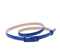 YGLEEULI Women's Belts Belts Super-thin PU Waistbands Simple Solid Color Casual Belts Girls Apparel Accessories 1pc(Deep blue)