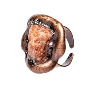 YGLINE Natural Gemstone Rings for Women, Raw Crystal Rings for Men, Handmade Boho Vintage Stone Jewelry Open Ring, Adjustable Ring., Stone, No Gemstone