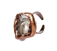 YGLINE Natural Gemstone Rings for Women, Raw Crystal Rings for Men, Handmade Boho Vintage Stone Jewelry Open Ring, Adjustable Ring., Stone, No Gemstone