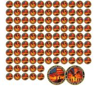 YGLLSSY 100 Pack Veterans Challenge Coins - Thank You for Your Service & in Honor of All Who Served - Bulk Set for Military Recognition, Veterans Day Gifts, and Appreciation Ceremonies