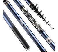 YGLONG Fishing Poles Power Telescopic Rock Fishing Rod 2.7m-5.4m Carbon Fiber Spinning Fishing Rod Feeder Rod Travel Boats Sea Fishing Rod (Length : 3.6 m)