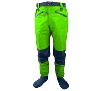 YGLONG Fishing Waders Breathable Stockingfoot Waist Hight Wading Pants 4 Ply sturdy Waterproof Waders For Men Fly Fishing Outdoors(Green Black,M)