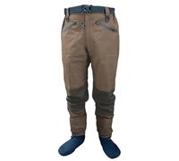 YGLONG Fishing Waders Breathable Stockingfoot Waist Hight Wading Pants 4 Ply sturdy Waterproof Waders For Men Fly Fishing Outdoors(Color2,XL)