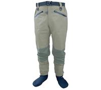 YGLONG Fishing Waders Waist Stockingfoot Wader 4-Ply Waterproof Breathable Wading Pants sturdy For Fly Fishing Hunting Kayaking Clothing(Light Green,XL)