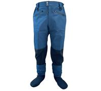 YGLONG Fishing Waders Waist Stockingfoot Wader 4-Ply Waterproof Breathable Wading Pants sturdy For Fly Fishing Hunting Kayaking Clothing(Deep blue,S)