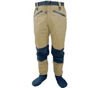 YGLONG Fishing Waders Waist Stockingfoot Wader 4-Ply Waterproof Breathable Wading Pants sturdy For Fly Fishing Hunting Kayaking Clothing(Khaki,XS)