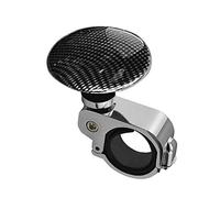 YGLONG Steering Wheel Handle Car Styling Platinum Power Handle Steering Wheel Metal Assisted Ball Booster Spin Knob Clamp Fit For Universal Cars 26 (Color : Black)