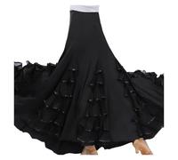 YGMNQAL 360 Degree Lady Spanish Dress Big Swing Classic Gypsy Waltz Dance Practice Stage Clothing Performance Costume Outfit(Color 04)