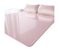 YGMNQAL 3pcs Machine Washable Summer Ice Silk Mat Set, Soft, Breathable And Non-stuffy, A Must-have Bedding For The Family(Powder,200x220cm 3pcs)