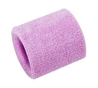 YGMNQAL 4Pcs Wrist Sweatband Volleyball Brace Fitness Tennis Sport Wristband Gym Support Sweat Band Towel Bracelet Protector(Light Purple,8 X 15 cm)