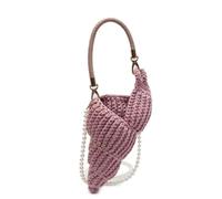 YGMNQAL Handwoven Conch Shell Handbag Pure Color Crossbody Bag