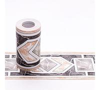 YGMNQAL Wallpaper Borders 10M/Roll Self Adhesive Waterproof Waist Lines Wallpaper Bathroom Skirting Line Decor Baseboard Corridor Floor Borders Sticker(3)
